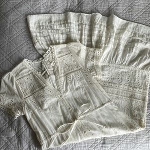 Anthropologie White Dress